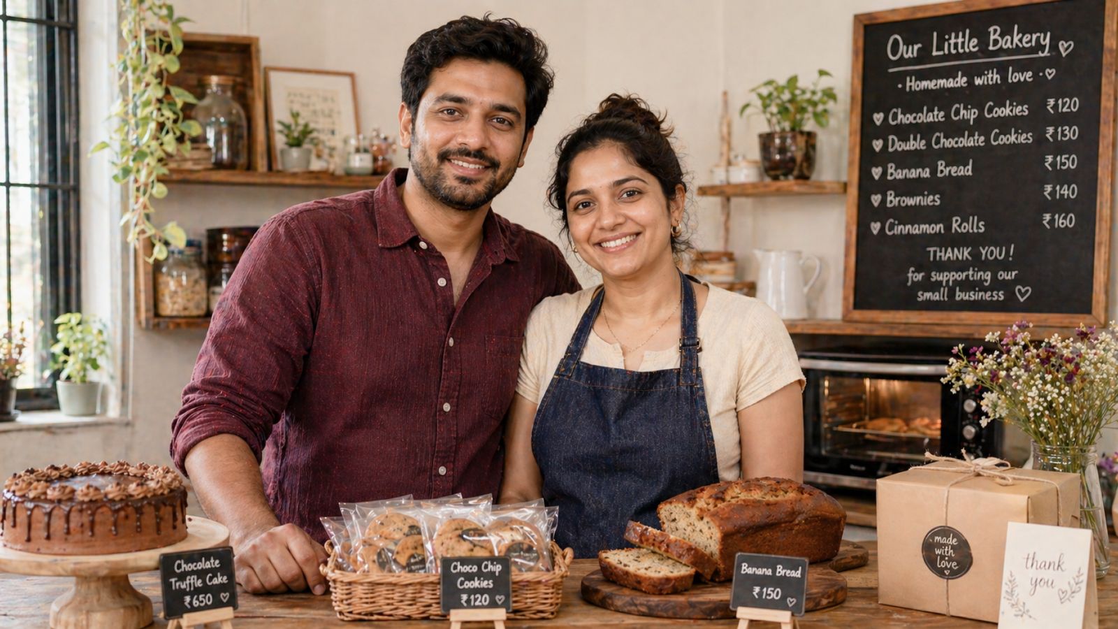 Home baking business taking orders with Zopnote