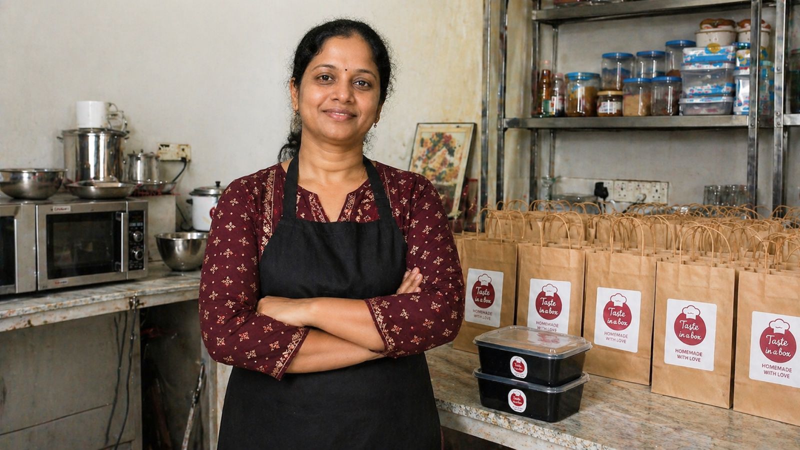 Home kitchen serving repeat customers with Zopnote